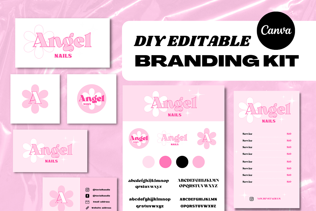 Beauty Branding Kit Templates Bundle, a Branding & Logo Template by PLANETSEL (Photo 1 of 5)
