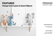 Nursery Wall & Frame Mockups, a Product Mockup by mock-ups (Thumbnail 3 of 12)