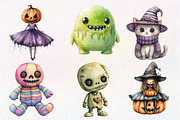 Whimsical Halloween Doll Sublimation, an Illustration by Dream Creation (Thumbnail 6 of 7)