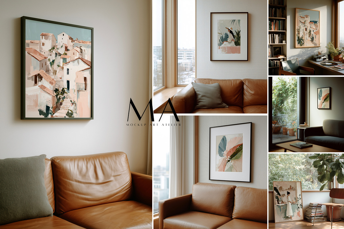 Mega Interior Frame Mockup Pack, a Household Mockup by Mockup Art Atelier (Photo 10 of 60)