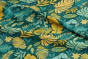 TROPICAL LEAVES Vector Patterns, a Pattern Graphic by Madebyia (Thumbnail 2 of 10)