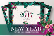 Classy New Year - Floral Invitation, a Templates & Theme by Rome B Creation (Thumbnail 2 of 4)