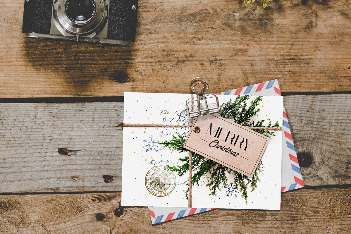 Vintage Christmas Invitation Cards, an Invitation Template by Marie T (Photo 4 of 7)
