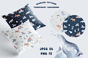 Polar Animals Watercolor Collection, an Animal Illustration by LenArt (Thumbnail 10 of 16)