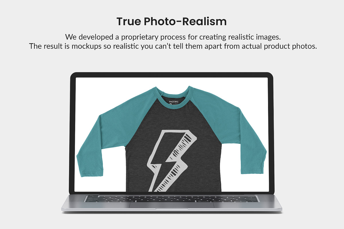 3/4 Sleeve Raglan Shirt Mockups, a Shirt Mockup by Photific (Photo 2 of 6)