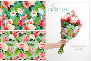 Everlasting Floral Clip Art