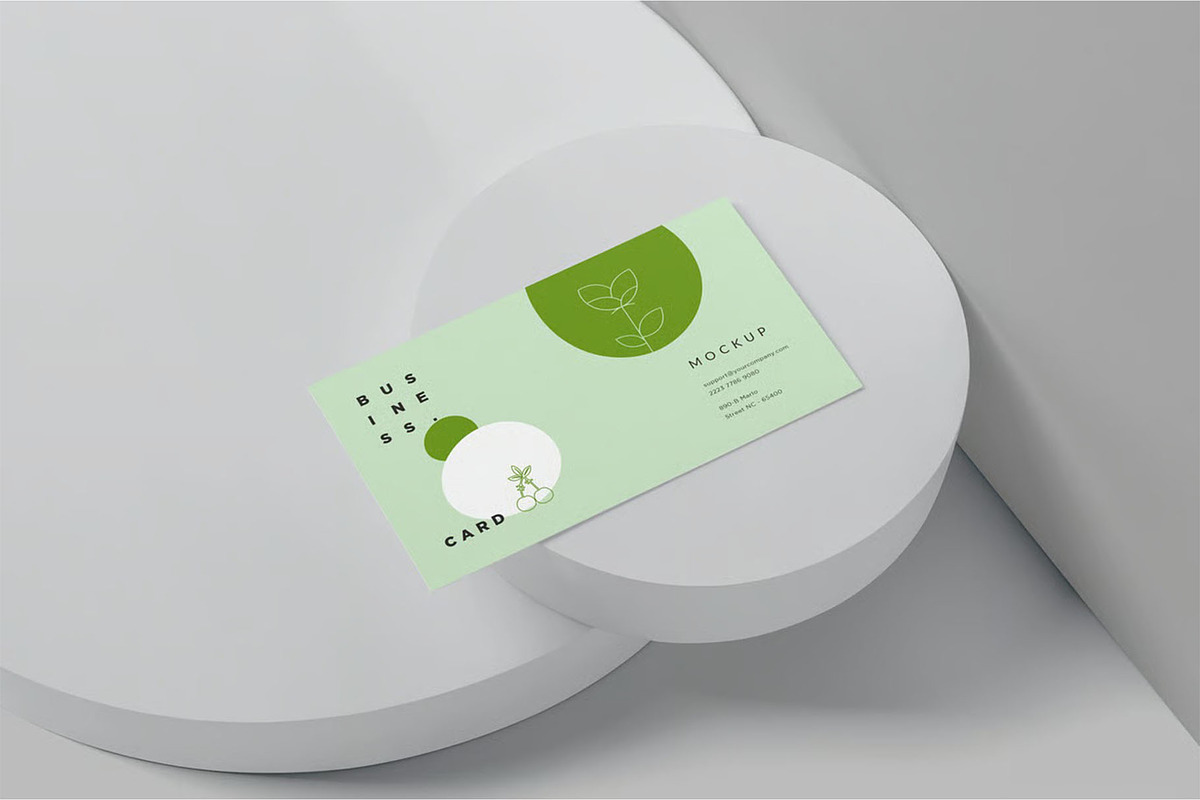 Business Card mockup, an Advertising Mockup by megostudi0 (Photo 6 of 7)