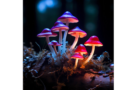 Mysterious Glowing Mushrooms