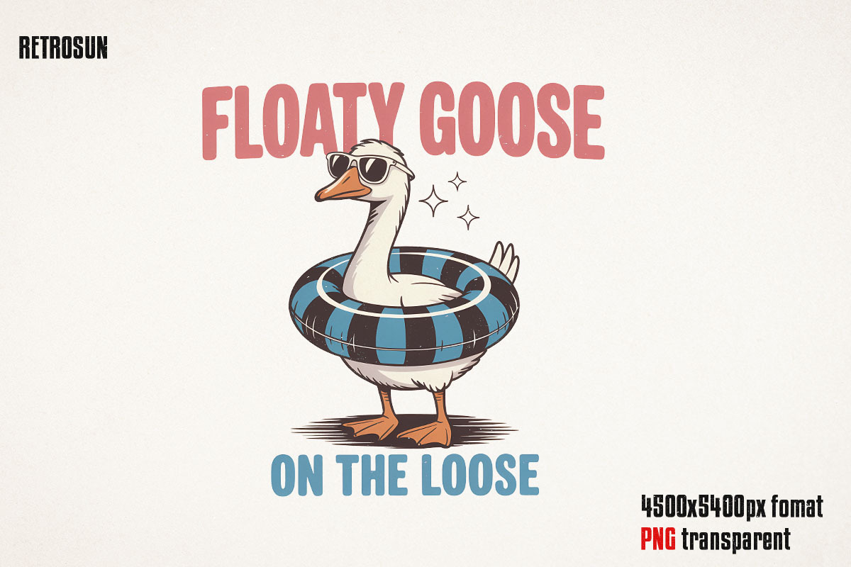 Summer Goose PNG Sublimation Bundle, an Object Graphic by GlitterCraft (Photo 19 of 28)