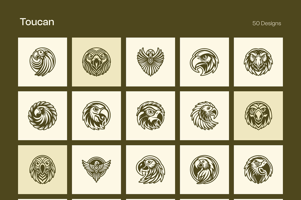 1500 Bird Logo Art Set, a Solid Icon by Creative Stall (Photo 14 of 38)