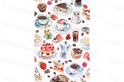 Watercolor food vertical background, a Background Graphic by Bubert Art (Thumbnail 10 of 10)