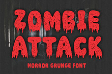 Zombie Attack Horror Font
