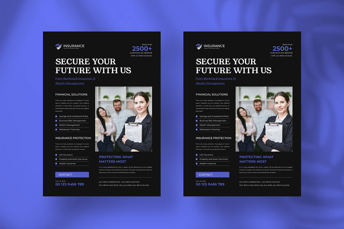 Insurance flyer, a Flyer Template by Tanmoy Topu (Photo 2 of 6)