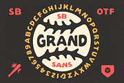 Grandsans — Vintage lettering font, a Sans Serif Font by SimpleBits® (Thumbnail 4 of 5)