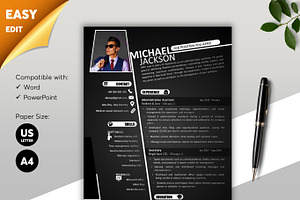 ATS Resume CV Word & PowerPoint - 10, a Resume Template by MrCam Template Resume|CV