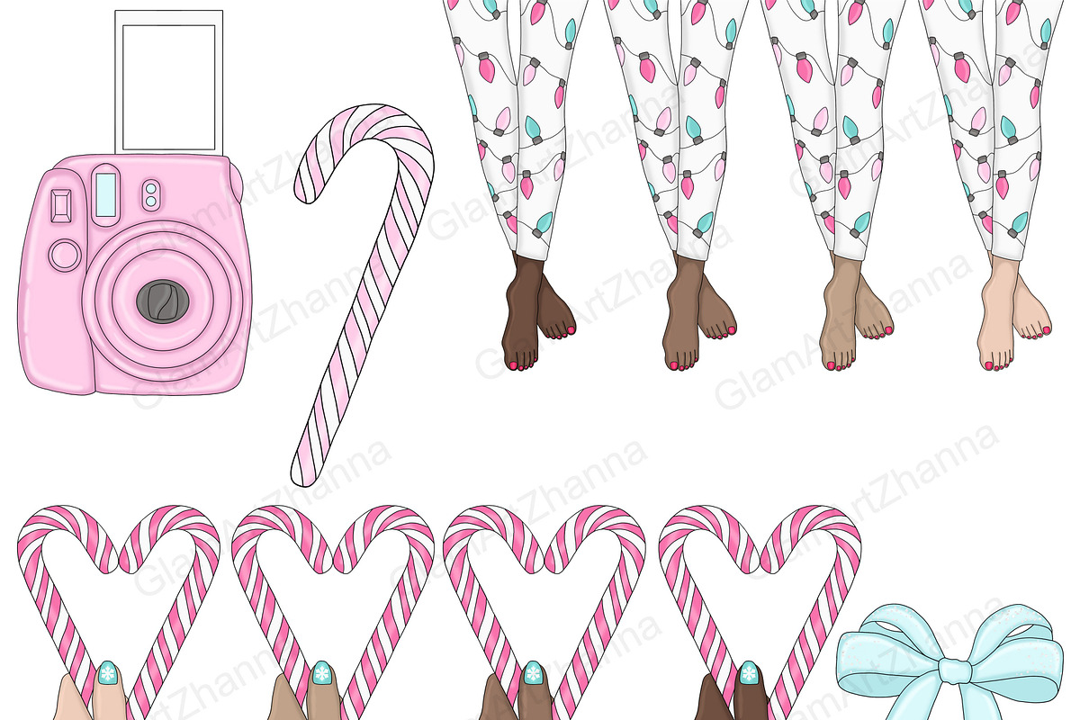Joy Clipart, a Seasonal Illustration by GlamArtZhanna (Photo 7 of 7)