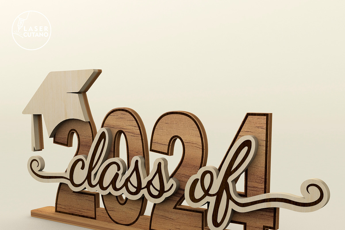 Class of 2024 Graduation Template, a Templates & Theme by LaserCutano (Photo 3 of 7)
