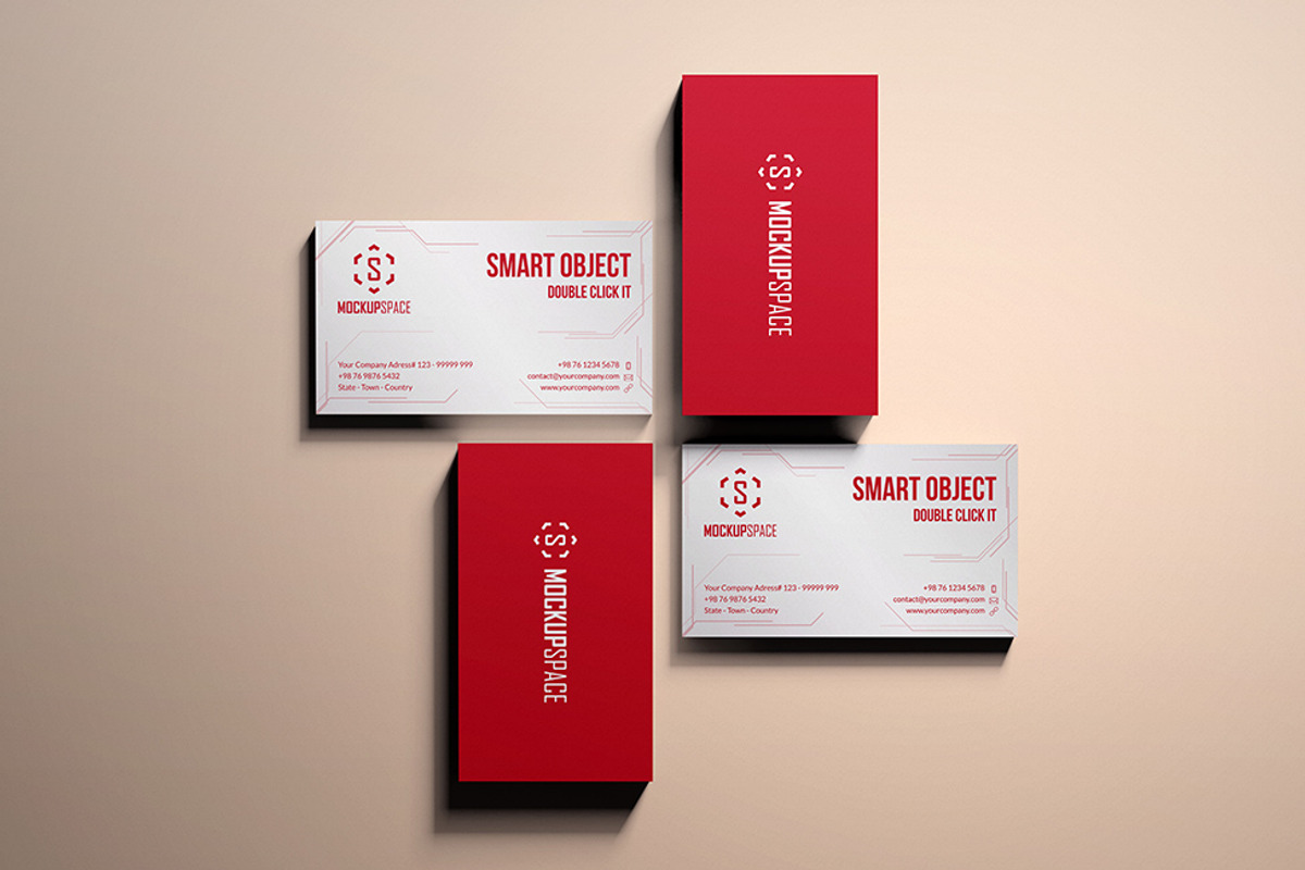 Elegant Business Cards Mock-up, a Product Mockup by MockupSpace (Photo 7 of 12)
