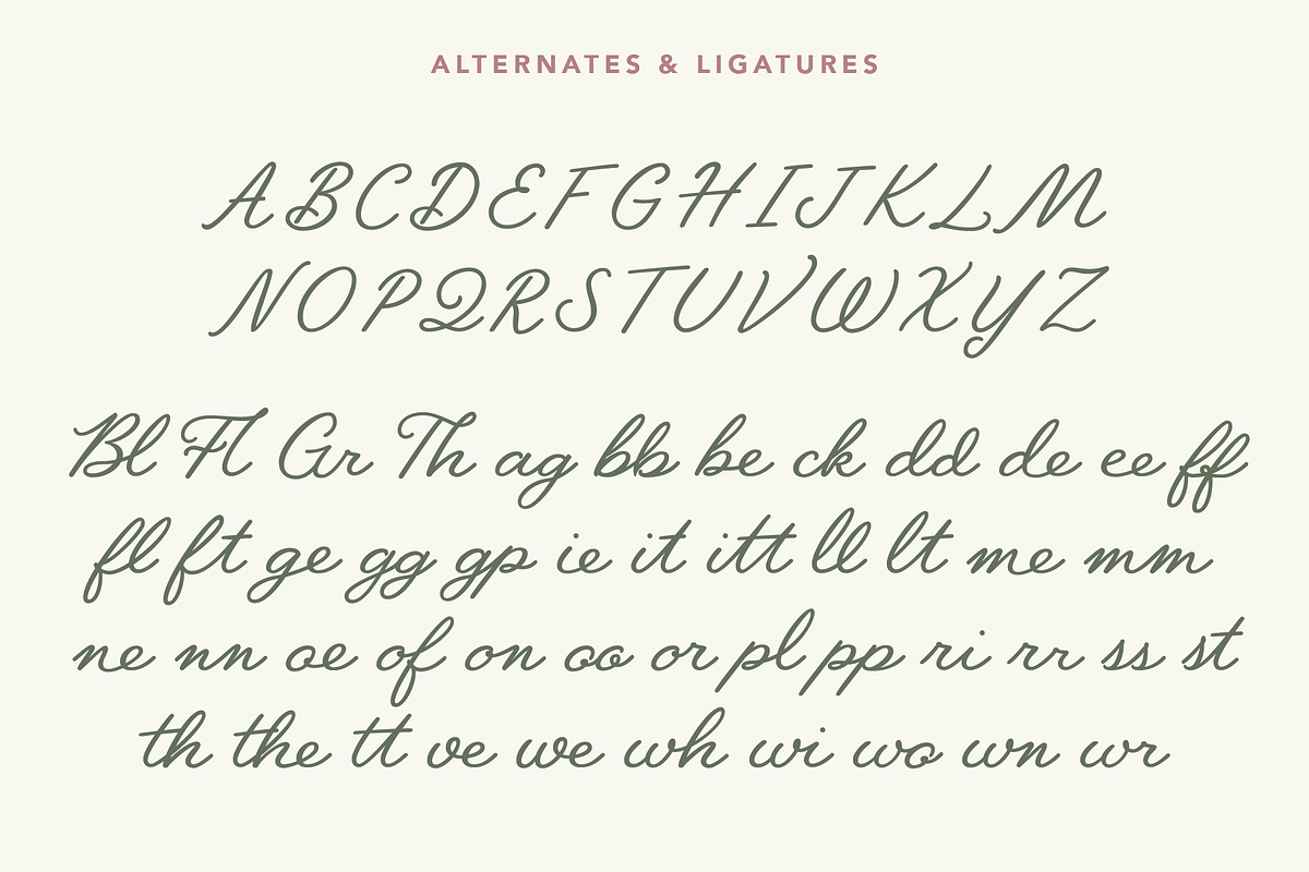 Jullina - Handwriting Script Font, a Script Font by Danielle Eneh (Photo 6 of 13)