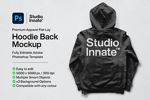 Hoodie Back Mockup