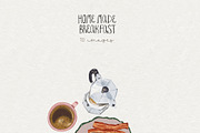 Breakfast Food PNG Images, a Decorative Illustration by whiteheartdesign (Thumbnail 11 of 17)