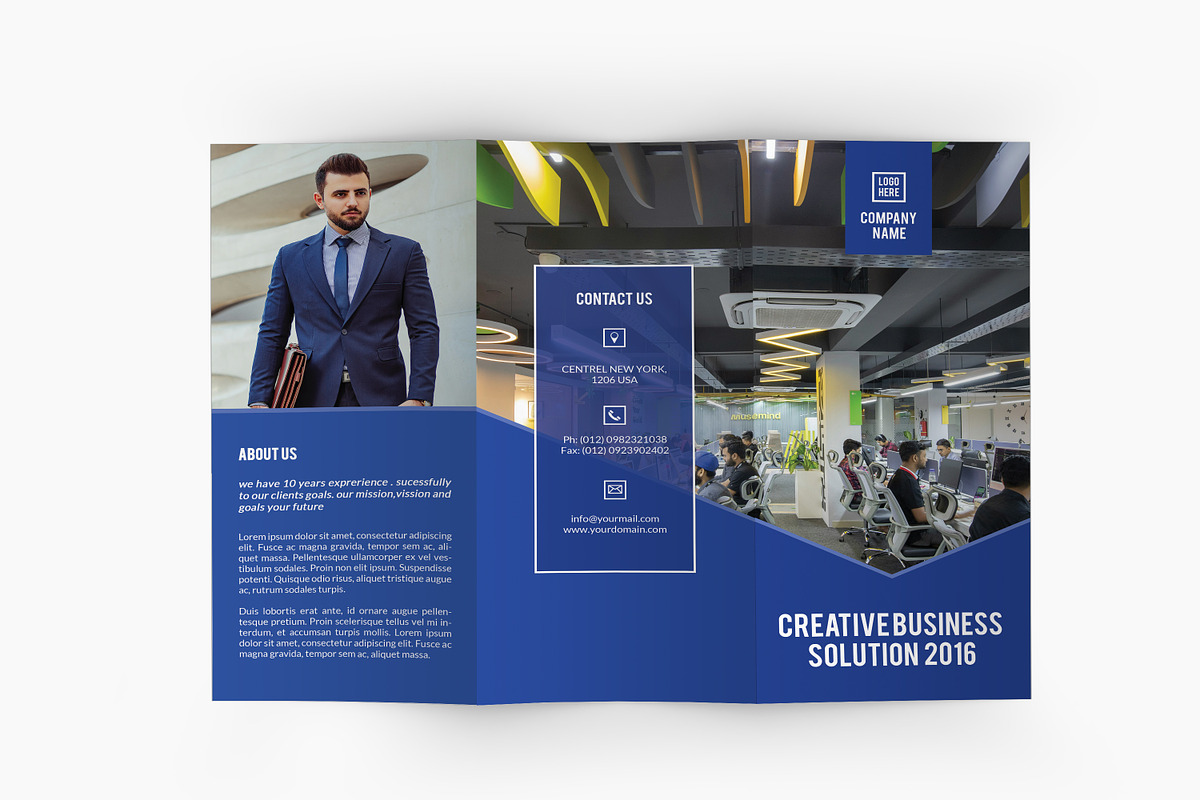 Trifold Corporate Brochure, a Brochure Template by Template Shop (Photo 2 of 5)