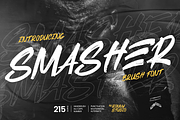 Smasher Bold Grunge Brush Font, a Handwritten Font by Ronny Studio (Thumbnail 1 of 9)