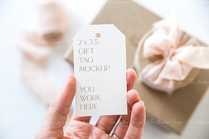 Gift Tag Mockup,Favor Tag Mockup, 1