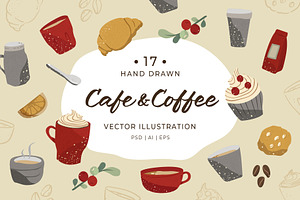 Cafe Coffee Vector Illustrations