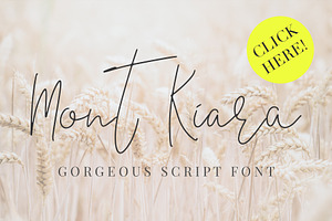 Mont Kiara Script Font