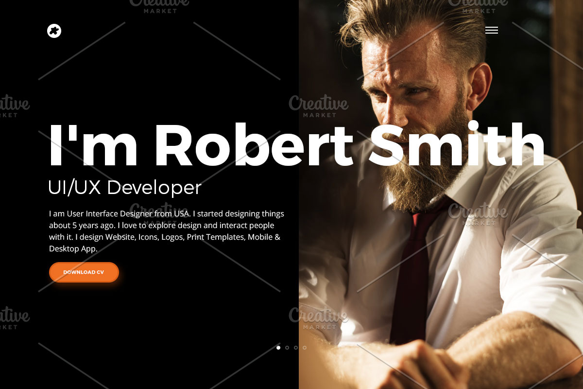 Sumo - Resume PSD Template, a Websites & App Template by Mehul Munjani (Photo 3 of 4)