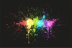 Paint Splash: 6 Backgrounds