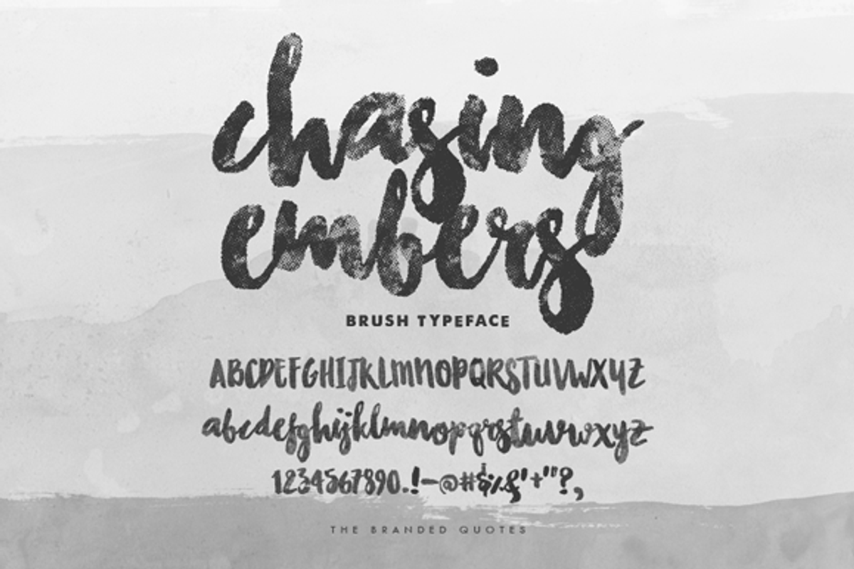 Chasing Embers Typeface preview 5