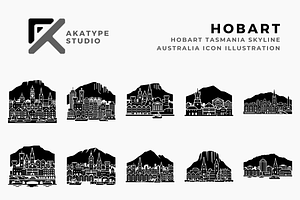 Hobart Skyline Icons