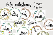 Watercolor Baby Milestones, an Illustration by Valeri Nick (Thumbnail 1 of 3)