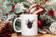 47 Gothic Floral Heart Clipart, a Seasonal Illustration by LA Design (Thumbnail 9 of 10)