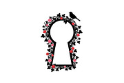 Floral Keyhole Frame SVG Bundle, an Illustration by Designs_River (Thumbnail 29 of 31)
