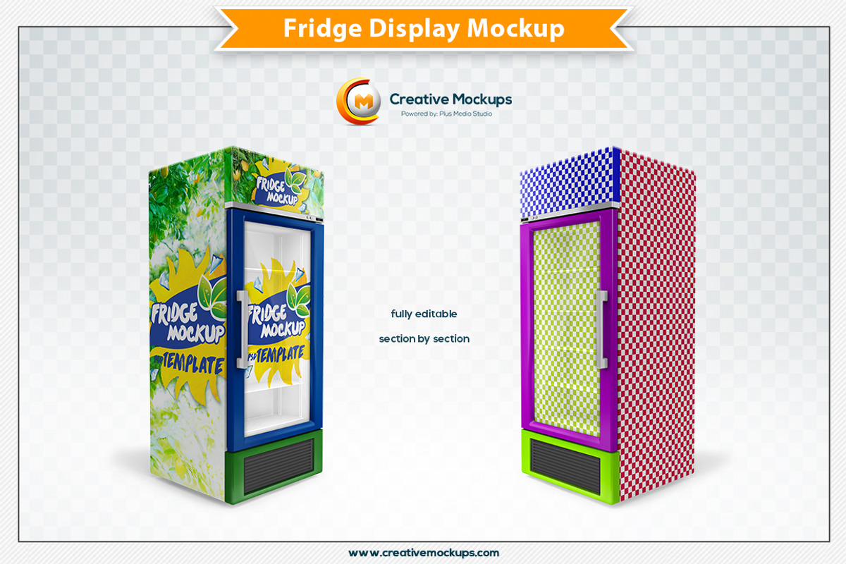 Fridge Display Mockup, a Merchandise Mockup by Plus Media (Photo 3 of 4)