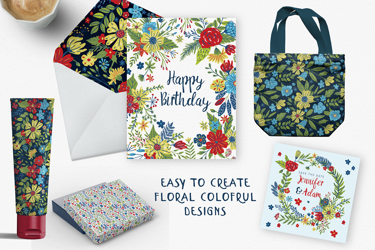 Rainbow Bloom - Floral Collection, an Illustration by Anna Ivanir (Photo 6 of 6)