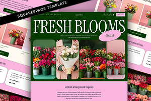 Luxury Florist Squarespace Template, a Squarespace Template by Template Twist Shop