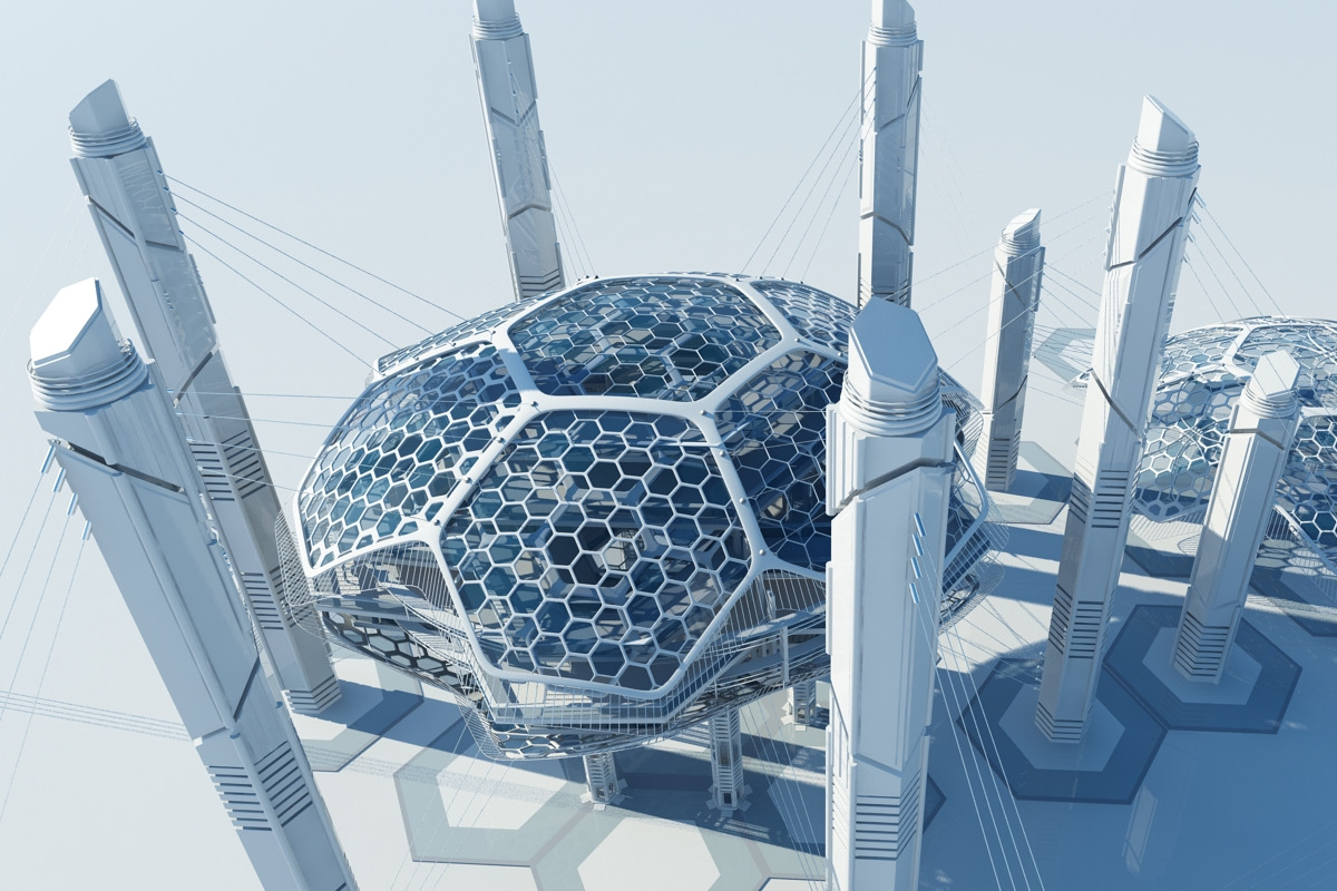 Futuristic Skyscraper HD 16, an Architecture 3D Model by Giimann (Photo 4 of 16)