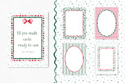 Watercolor Christmas Frames Clipart, an Object Graphic by Solo Art Original (Thumbnail 4 of 9)