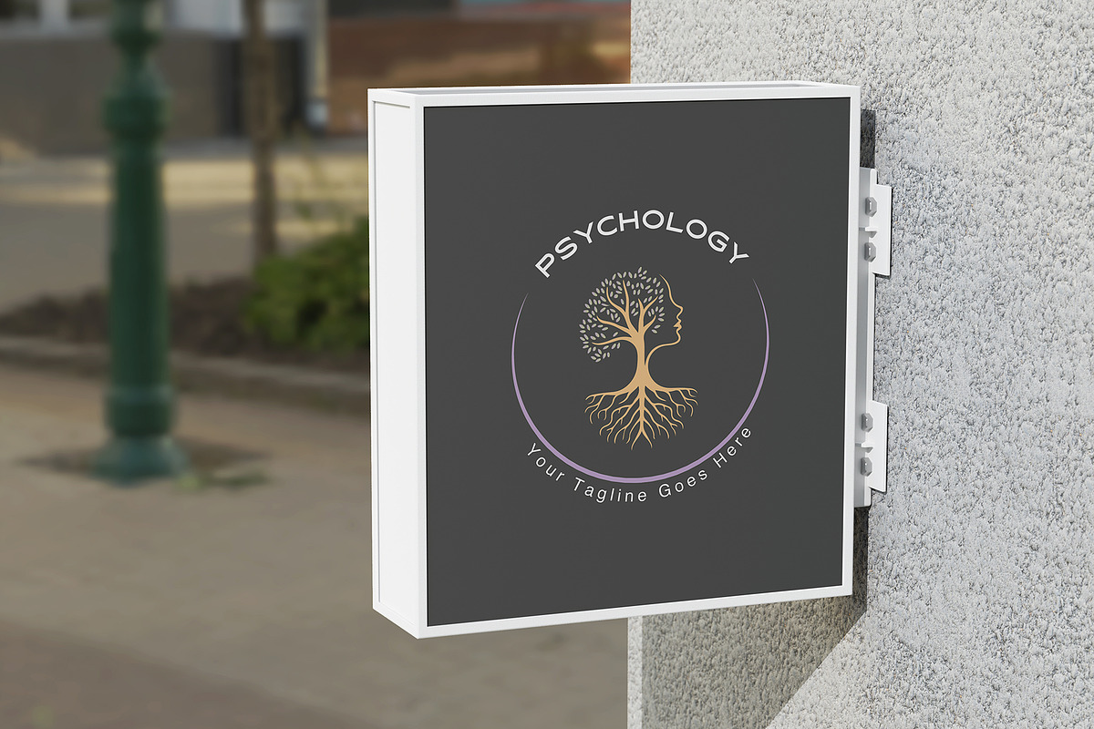 Elegant Psychology Logo Template preview 2
