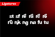 Mustreal - Modern Display Font, a Sans Serif Font by Rishsketch (Thumbnail 12 of 14)