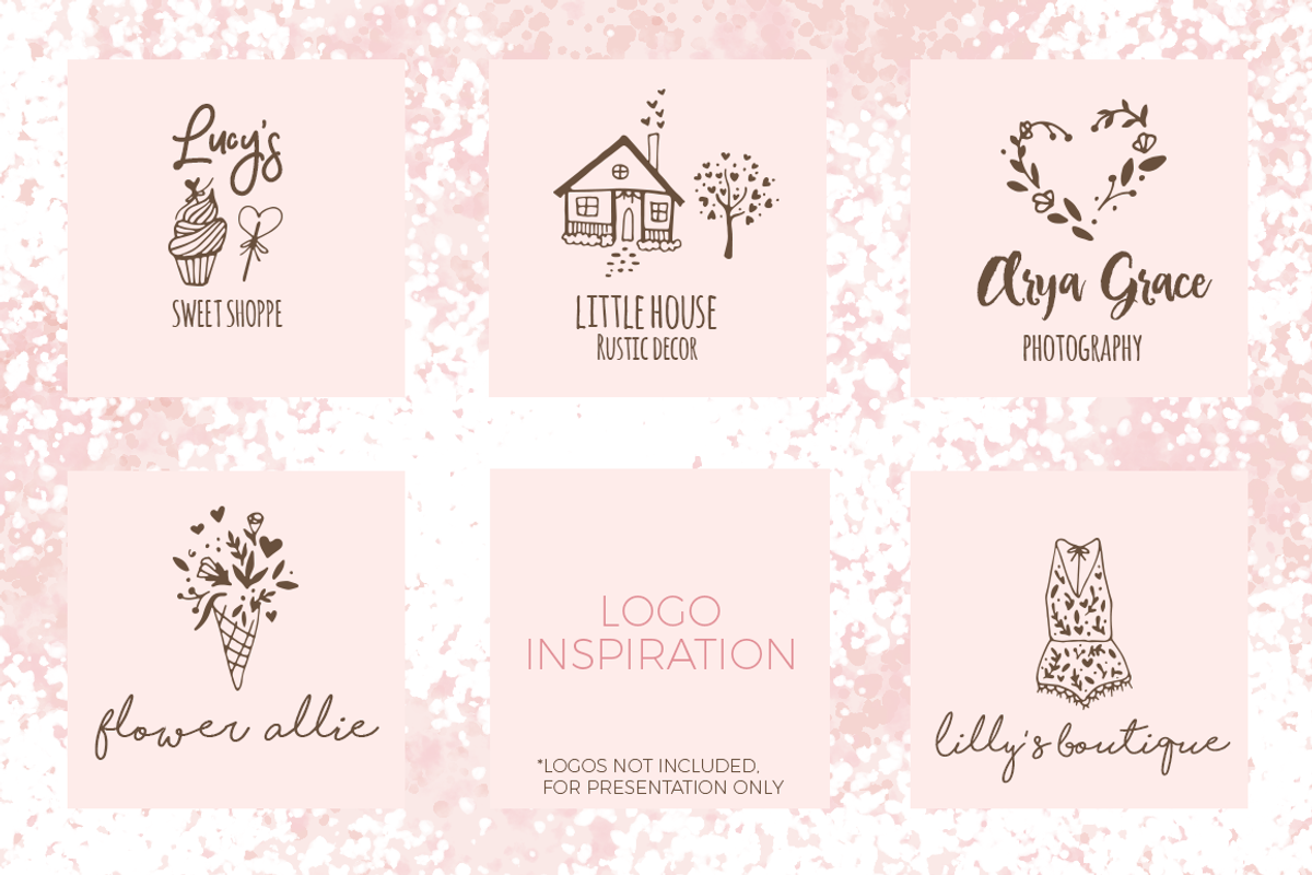 Romantic Hand Drawn Logo Elements, a Food Illustration by By Kerri Ann (Photo 7 of 11)