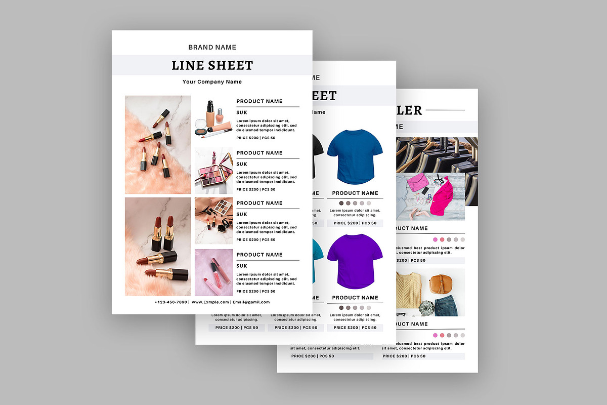 Wholesale Line Sheet Template, a Stationery Template by Design Zone (Photo 4 of 7)