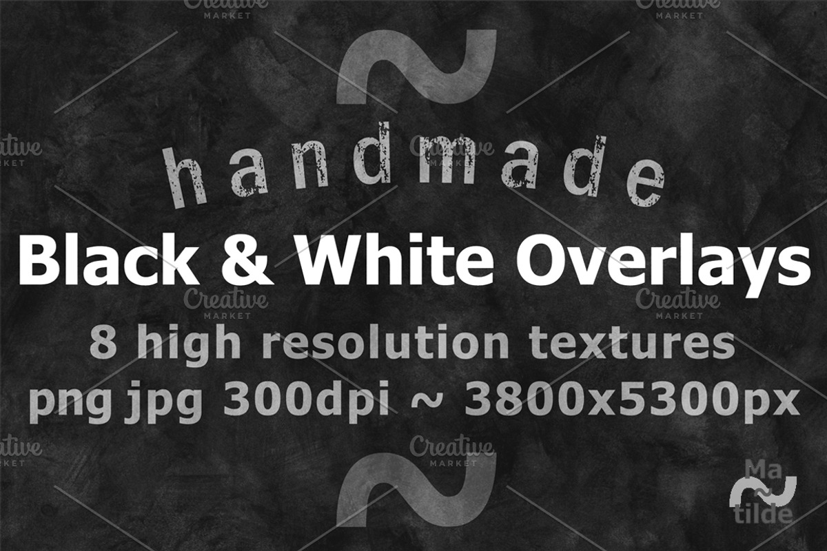 Handmade Black & White Overlays, a Texture Graphic by MatildeGraphics (Photo 8 of 8)