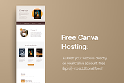 Canva Website Template For Authors, a Landing Page Template by Templics by Zoya (Thumbnail 4 of 6)