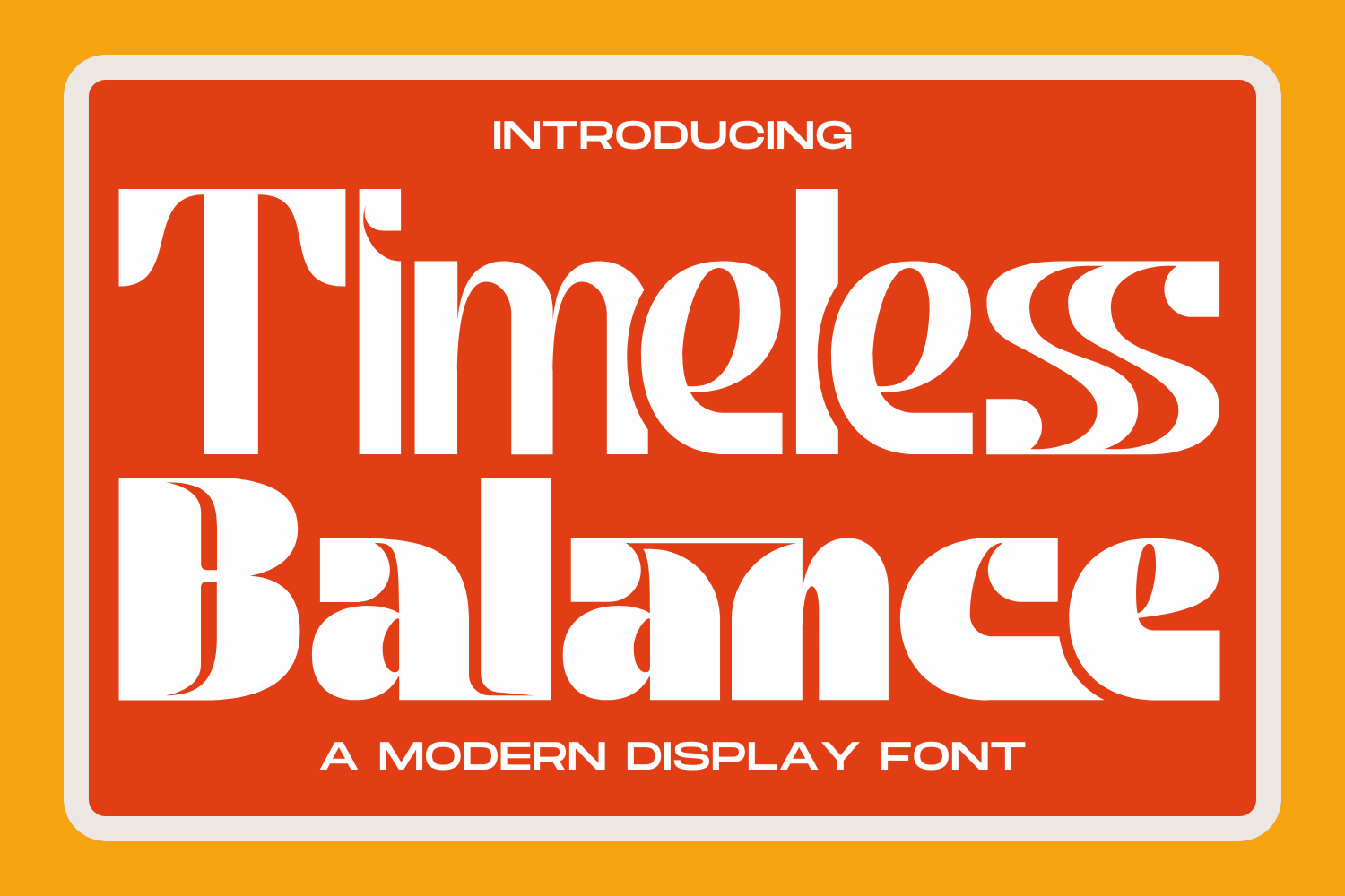 Timeless Balance Font, a Sans Serif Font by 177Studio