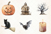 Neutral Halloween Clipart, an Illustration by Libby Wishes (Thumbnail 4 of 6)